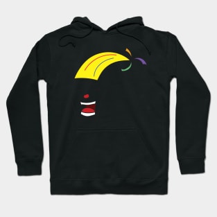 Hand drawn laughing clown Hoodie